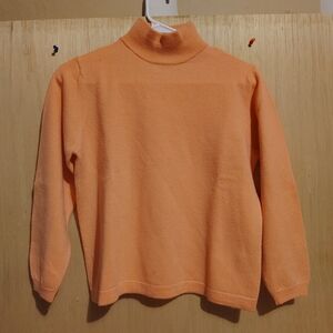 Sutton Studio Vibrant Orange Turtleneck Sweater